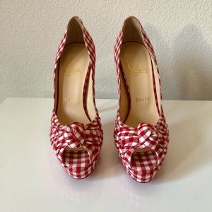 Christian Louboutin Greissimo Gingham Pumps